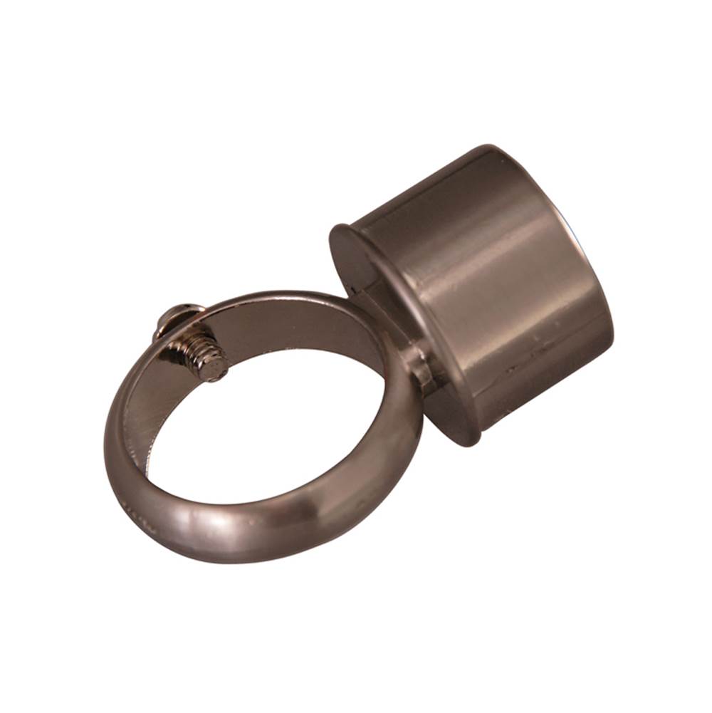 Barclay D-Rod Connection Loop Fitting, Brushed Nickel