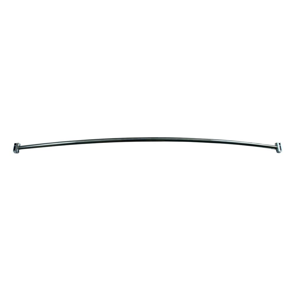 Barclay Curved Shower Rod, 5 1/2'', Steel, Polished Chrome