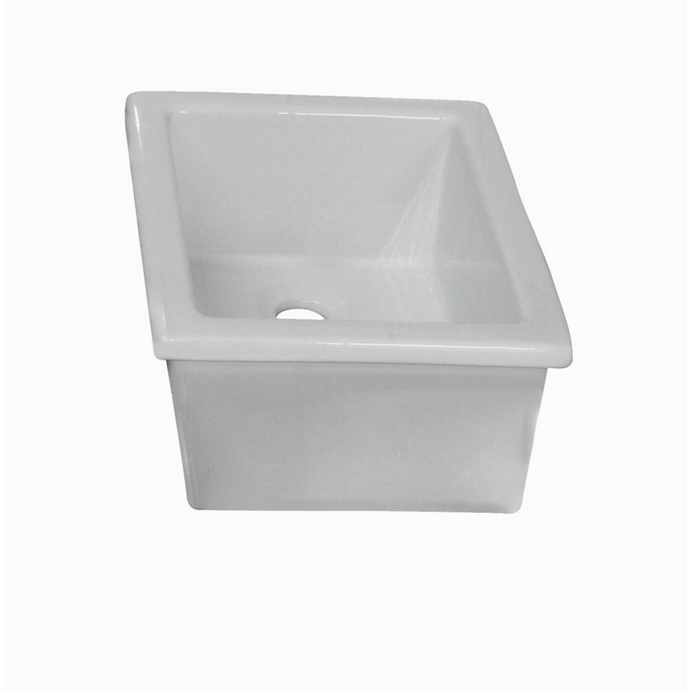 Barclay Utility Sink, 14 1/8'' x 11'', Fire Clay, White