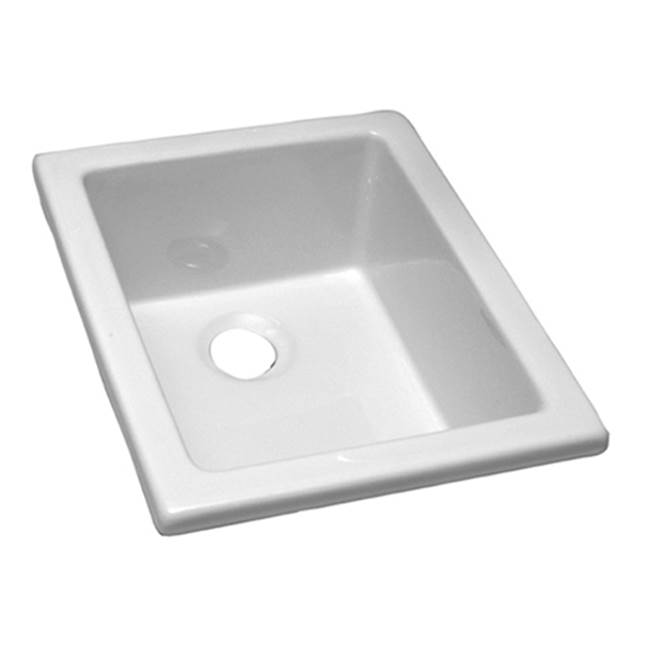 Barclay Utility Sink, 18 1/8'' x 143/8'', Fire Clay, White