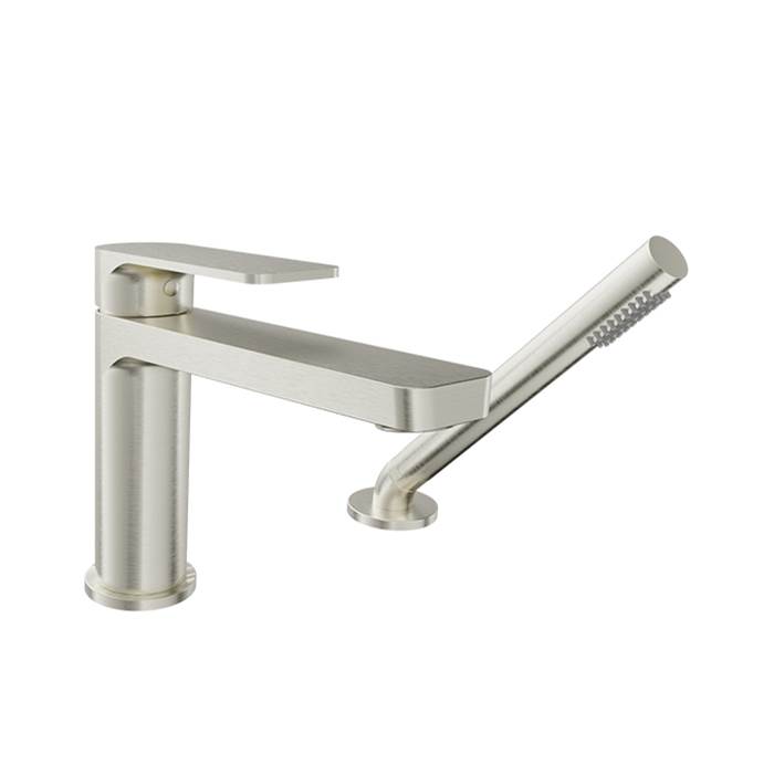 BARiL 2-piece deck mount tub filler with hand shower