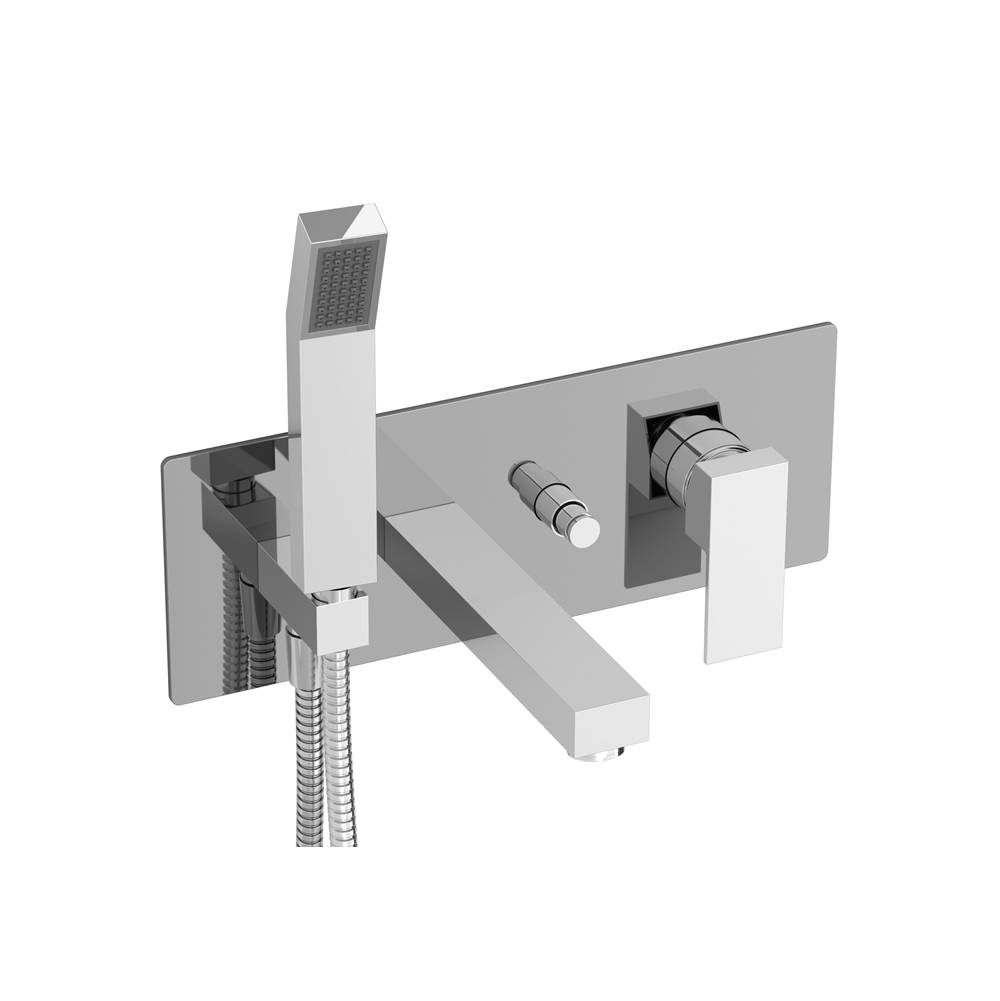 BARiL Thermostatic wall-mounted tub faucet with hand shower