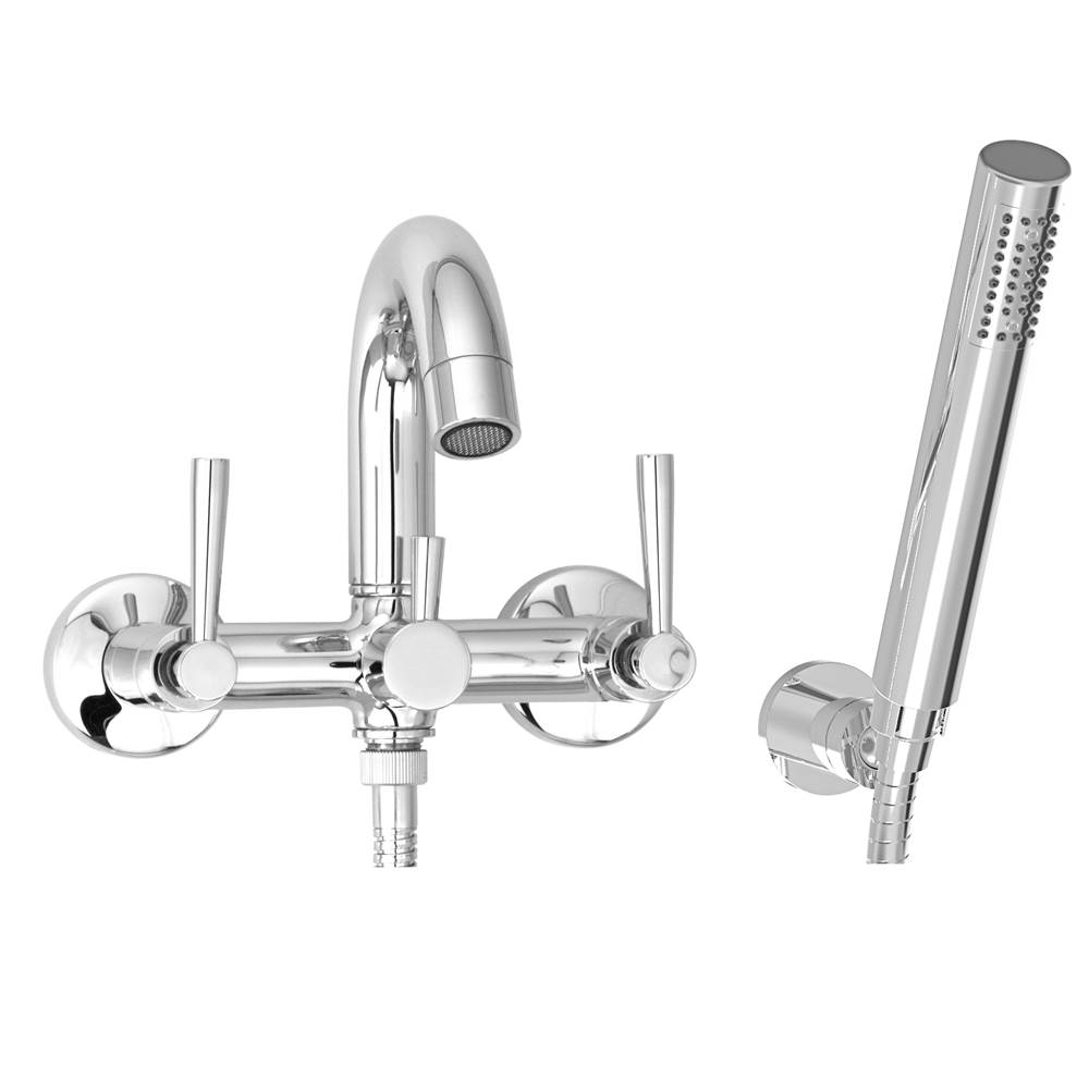 BARiL Modern, exposed tub-shower mixer with hand shower