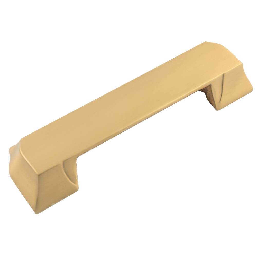 Belwith Keeler Studio II Collection Cup Pull 3 Inch, 3-3/4 Inch (96mm) and 5-1/16 Inch (128mm) Center to Center Brushed Golden Brass Finish