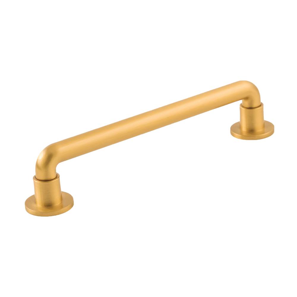 Belwith Keeler Urbane Collection Pull 6-5/16 Inch (160mm) Center to Center Brushed Golden Brass Finish
