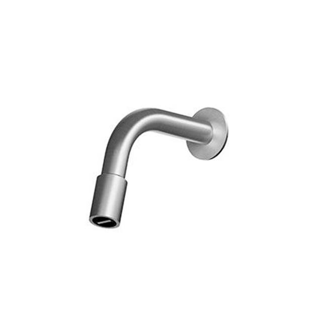 MGS Bagno Shower head with arm and flange Stainless Steel Matte