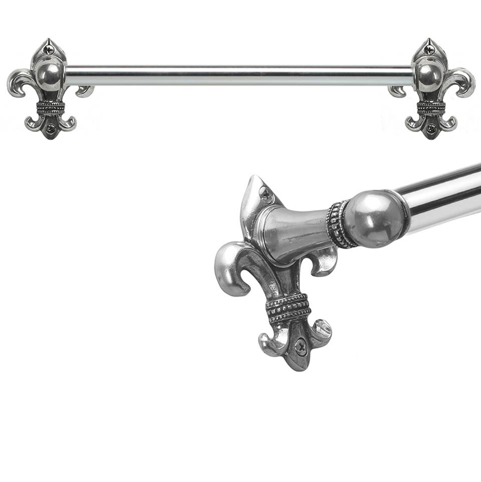 Carpe Diem Hardware Charlemagne 24'' O.C (Approximately) Towel Bar With 5/8'' Smooth Center