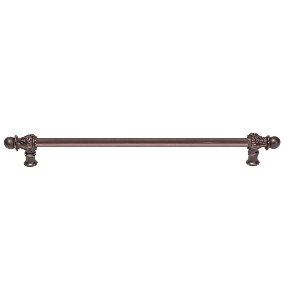 Carpe Diem Hardware Acanthus 22'' O.C. {Approx.} w/ 1/2'' Round Smooth Bar Long Pull Romanesque Style