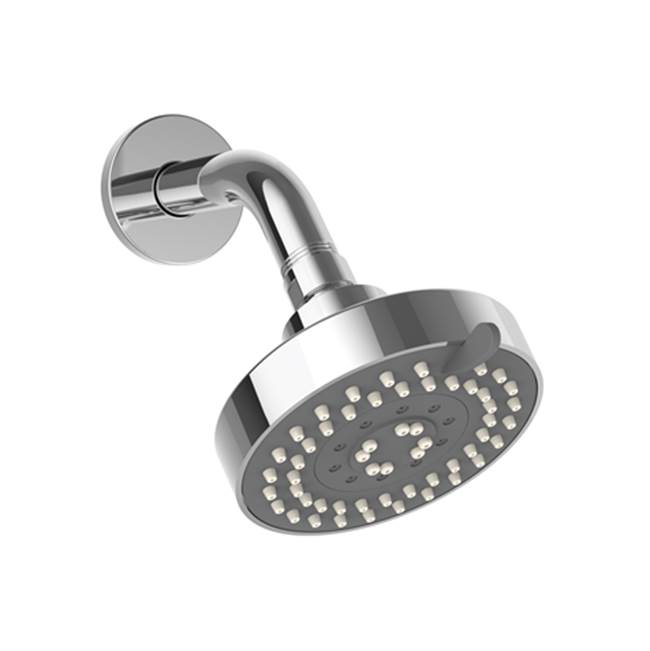 Crosswater London Modern Multi-Function Shower Head With Arm & 5 Different Flanges, Polished Chrome
