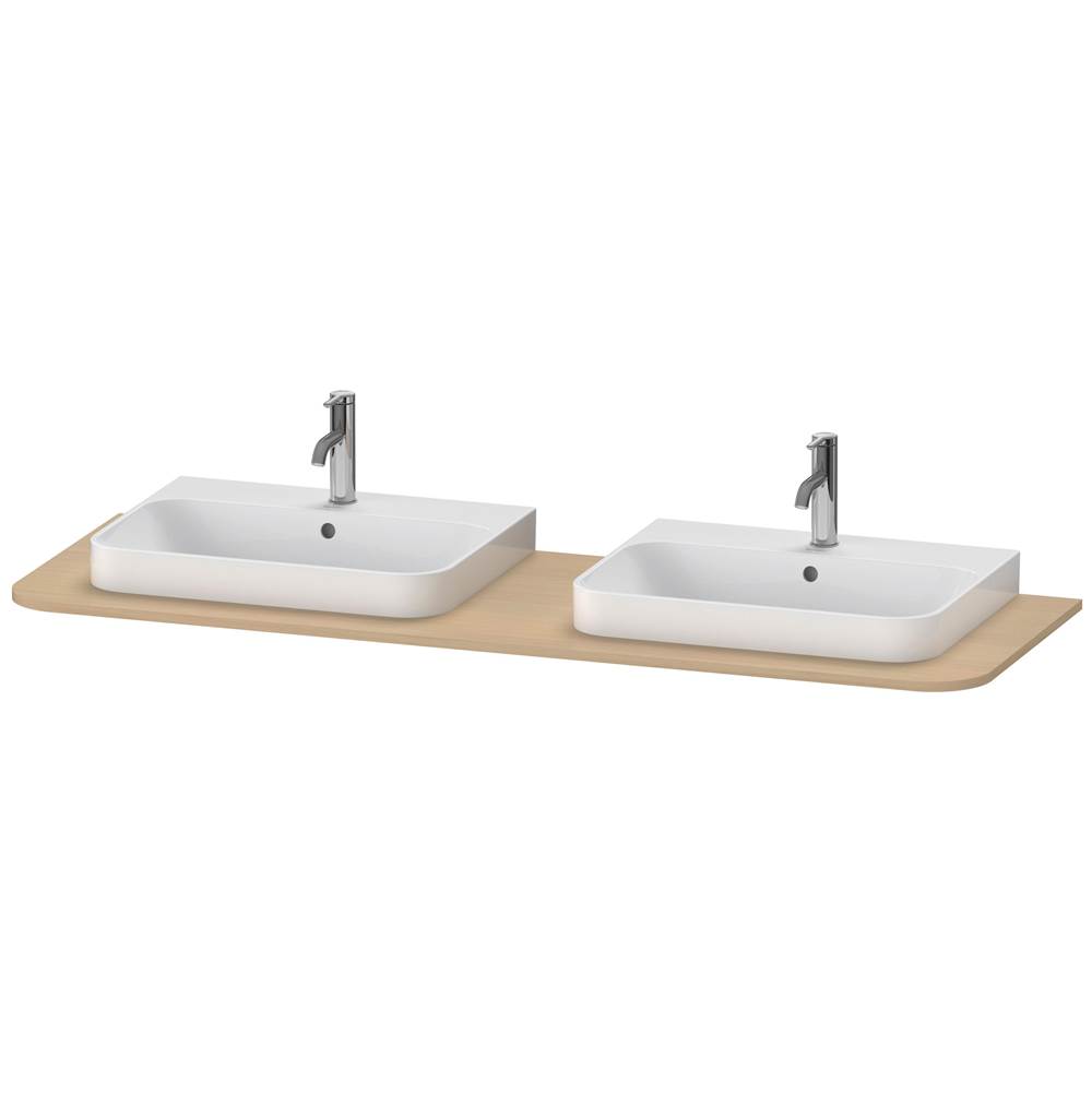Duravit Happy D.2 Plus Console with Two Sink Cut-Outs Mediterranean Oak