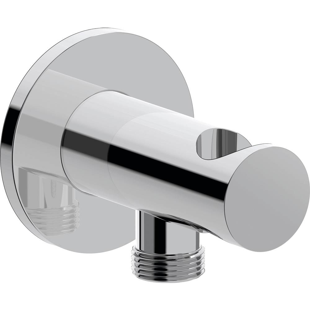 Duravit Round Wall Outlet With Holder Chrome