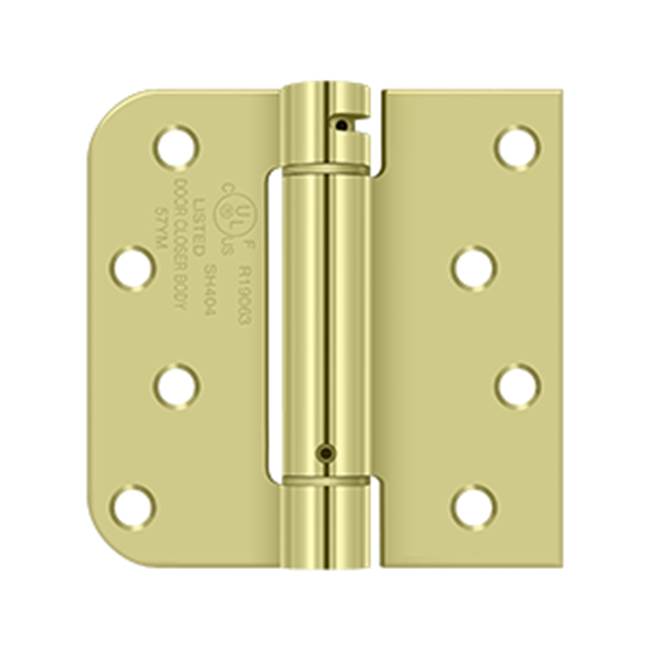Deltana 4'' x 4'' x 5/8'' x SQ Spring Hinge, UL Listed