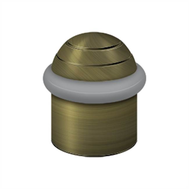 Deltana Round Universal Floor Bumper Dome Cap 1-5/8'', Solid Brass