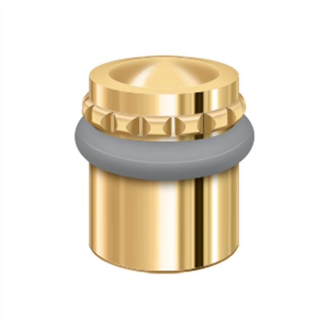 Deltana Round Universal Floor Bumper Pattern Cap 1-5/8'', Solid Brass