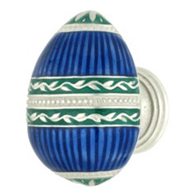 Emenee Faberge Easter Egg Knob, Royal Silver