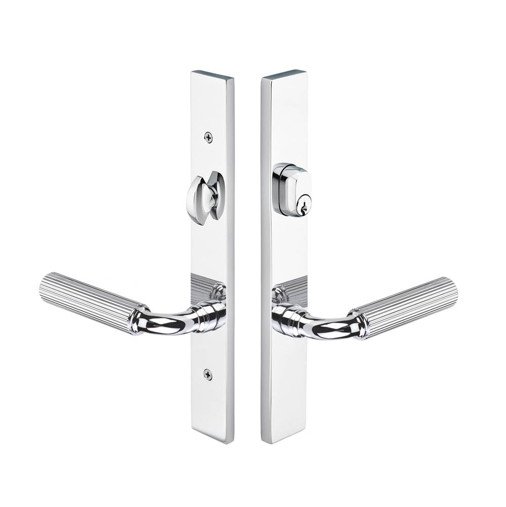 Emtek Multi Point C1, Keyed with American Cyl, Modern Style, 1-1/2'' x 11'', Stainless Steel Athena Lever, LH, SS