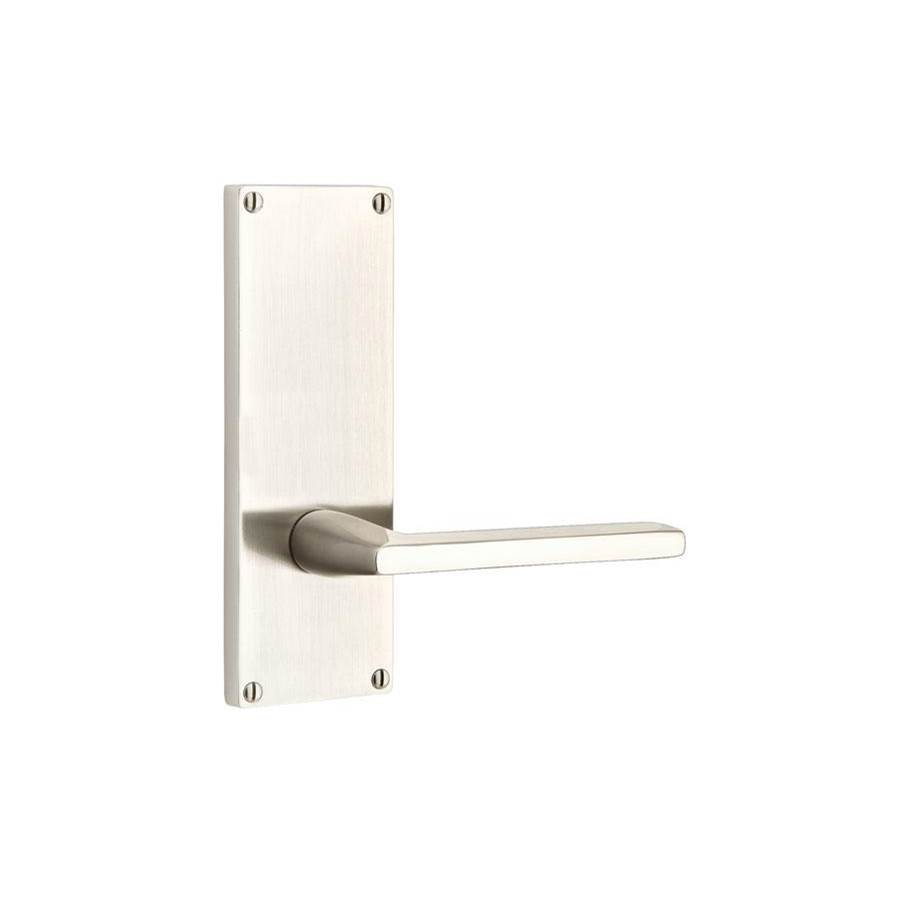 Emtek Dummy Pair, Sideplate Locksets Modern Non-Keyed 7'', Round Knob, US15