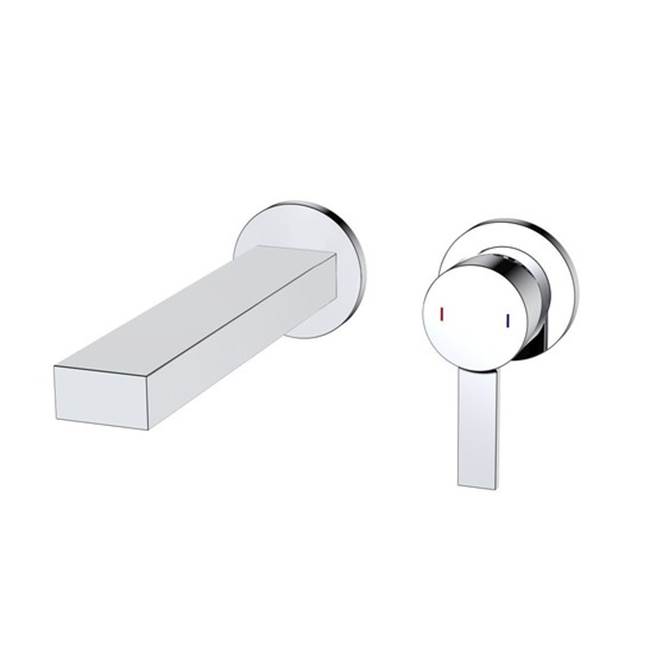 Fluid Citi Wall Mounted Faucet Trim  - Brushed Nickel
