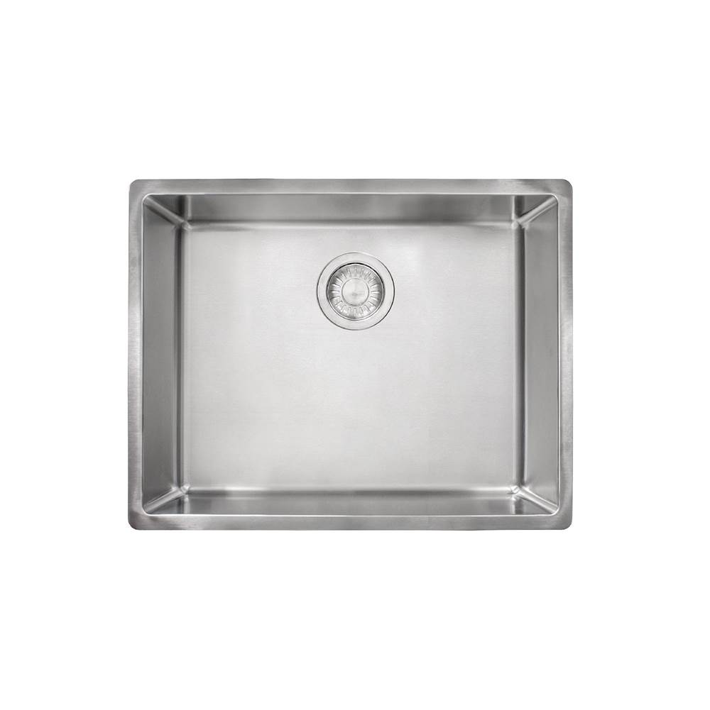 Franke Cube 24.5-in. x 17.6-in. 18 Gauge Stainless Steel Undermount Single Bowl Kitchen Sink - CUX11023