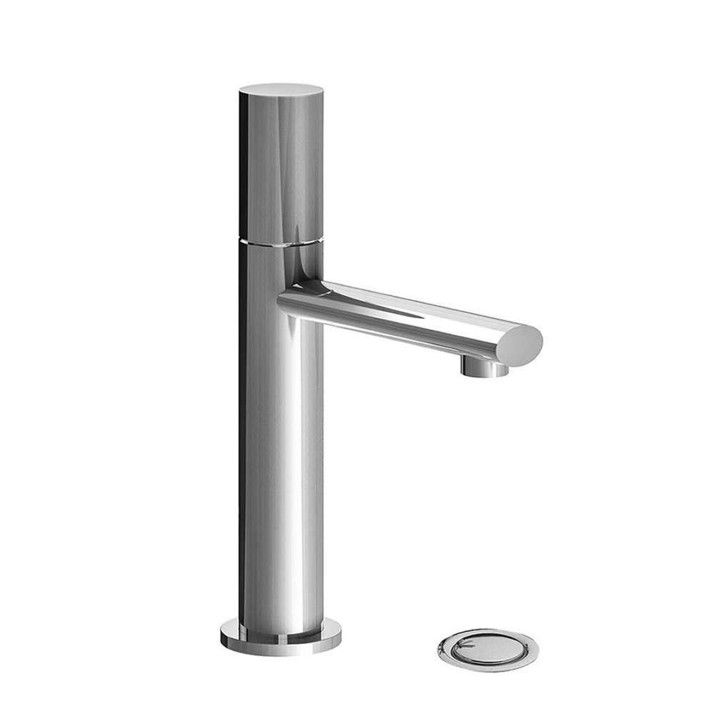 Franz Viegener Vessel Height, Single Handle Luxury Lavatory Set, Plain Cylinder Handle, With Push-Down Pop-Up Drain Assembly (No Lift Rod)