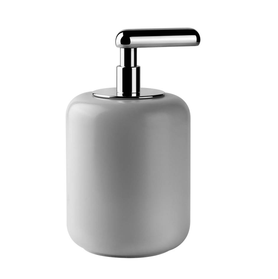 Gessi Freestanding Ceramic Liquid Soap Dispenser - White Gres