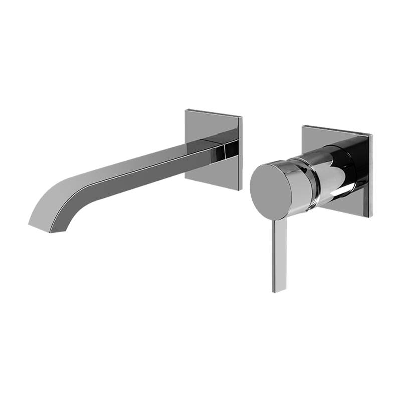 Graff Qubic Tre Wall-Mounted Lavatory Faucet w/Single Handle - Trim Only