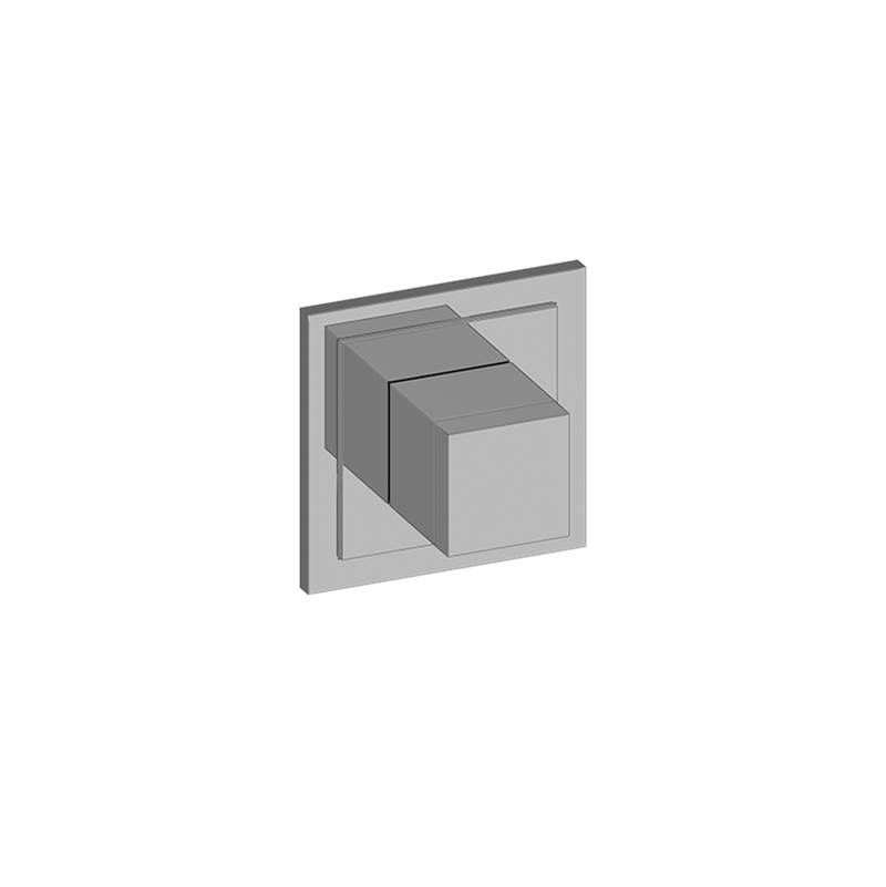 Graff M-Series Transitional Square 3-Way Diverter Trim Plate with Square Handle