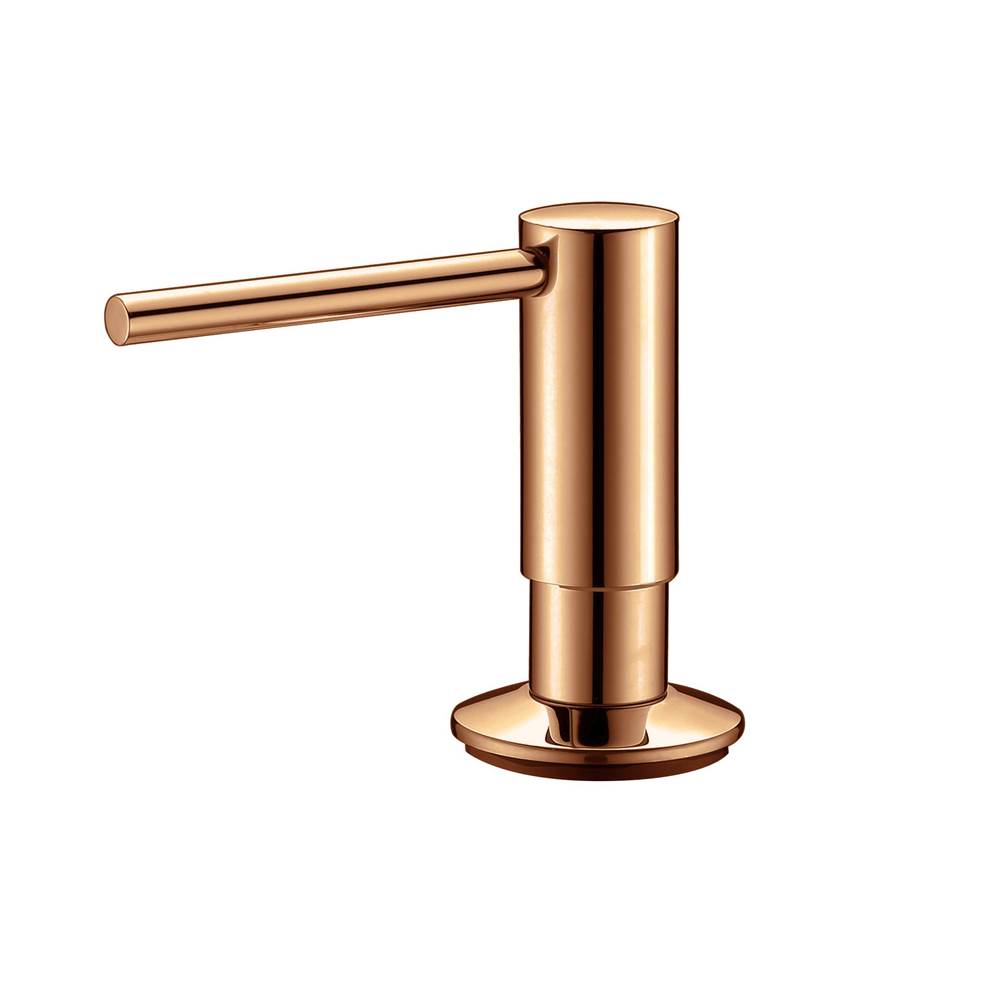 Hamat Soap Dispenser with Pump and Bottle in Rose Gold
