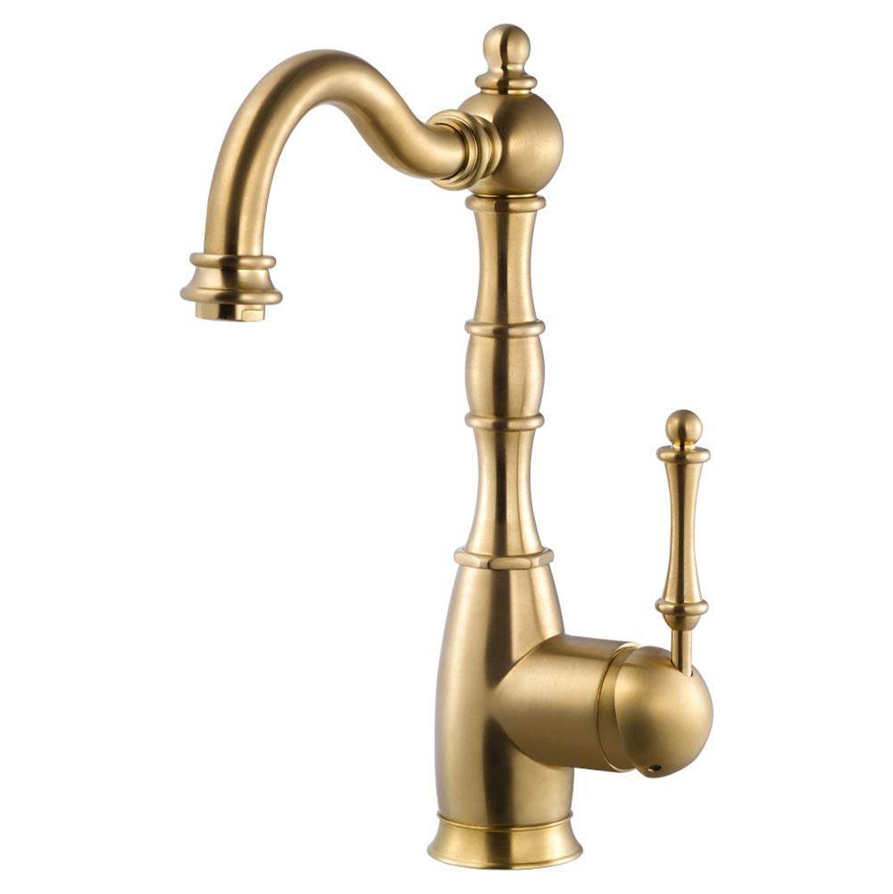 Hamat Traditional Brass Bar Faucet in Brushed Brass
