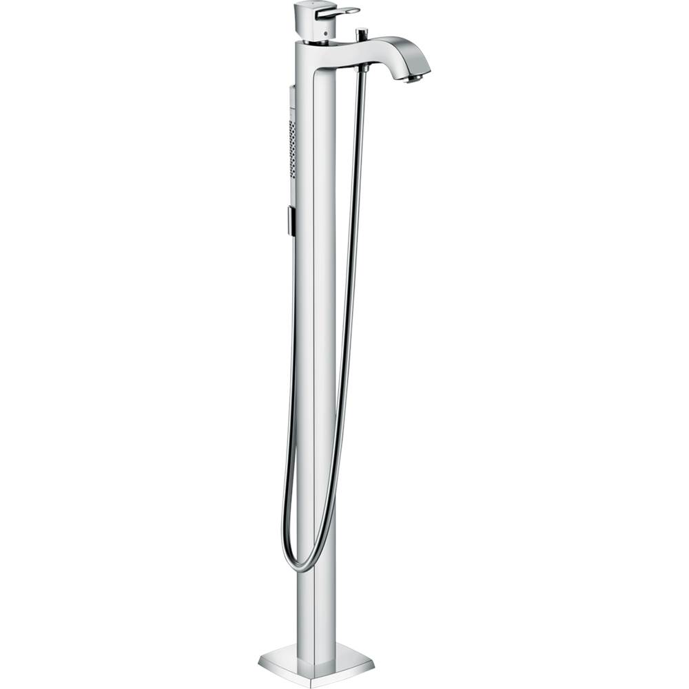 Hansgrohe Metropol Classic Freestanding Tub Filler Trim with 1.75 GPM Handshower in Chrome