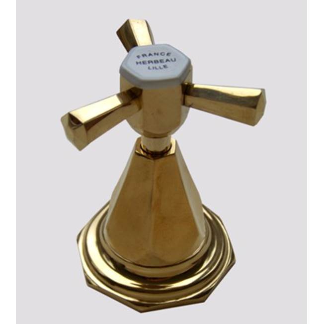 Herbeau ''Monarque'' 1/2 Wall Valve - Trim Only in Antique Lacquered Brass -Trim Only
