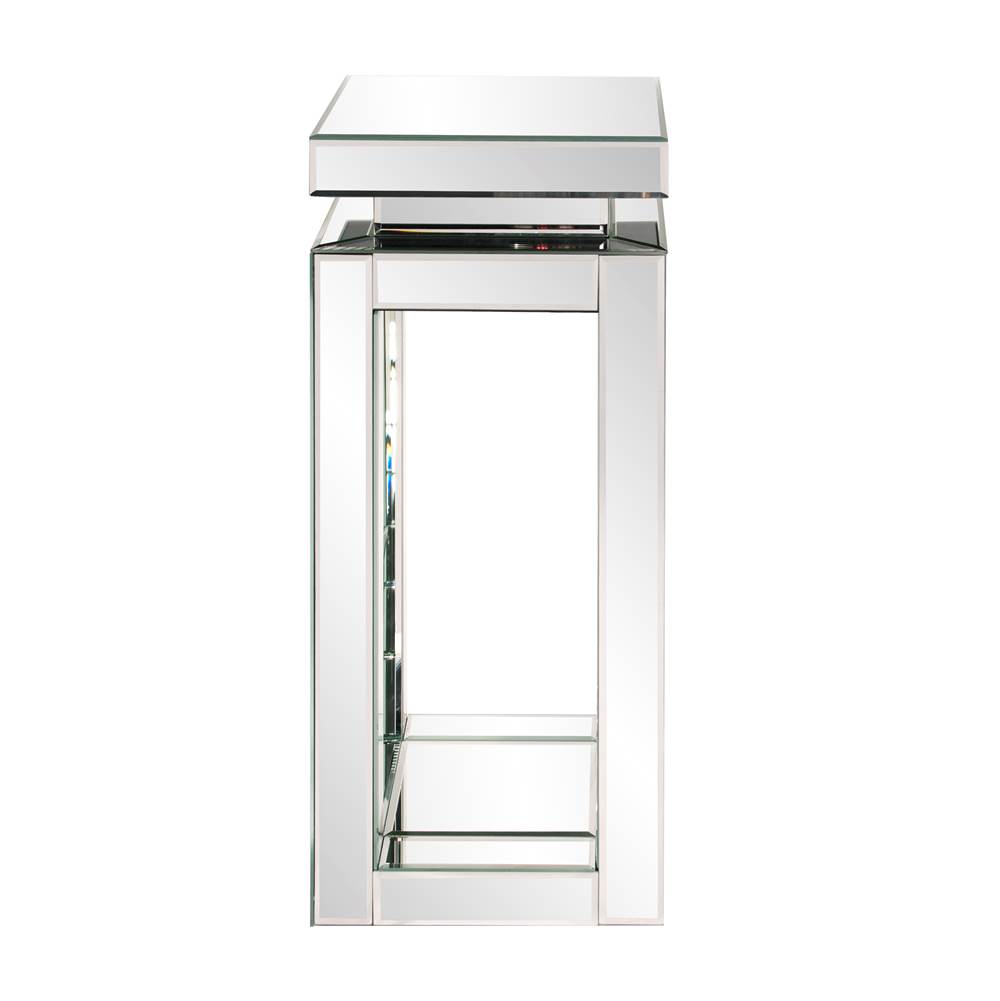 Howard Elliott Mirrored Pedestal Table - small