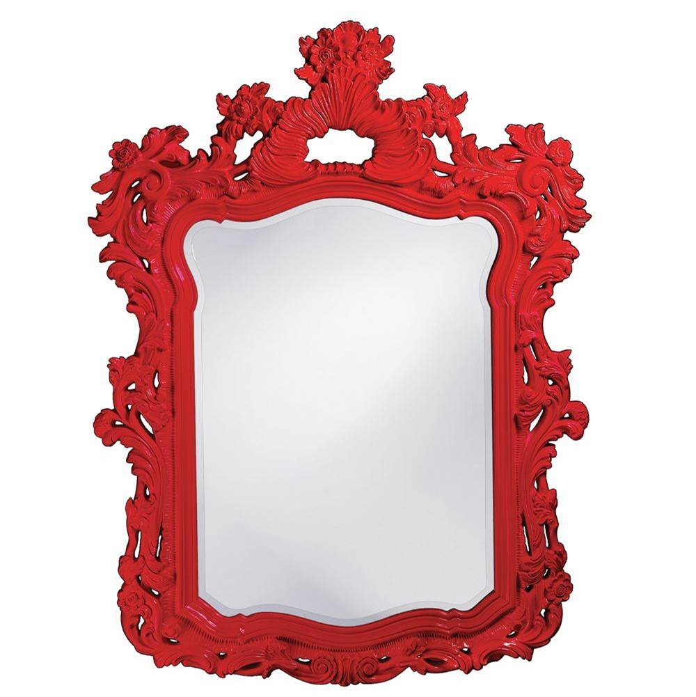 Howard Elliott Turner Mirror - Glossy Red