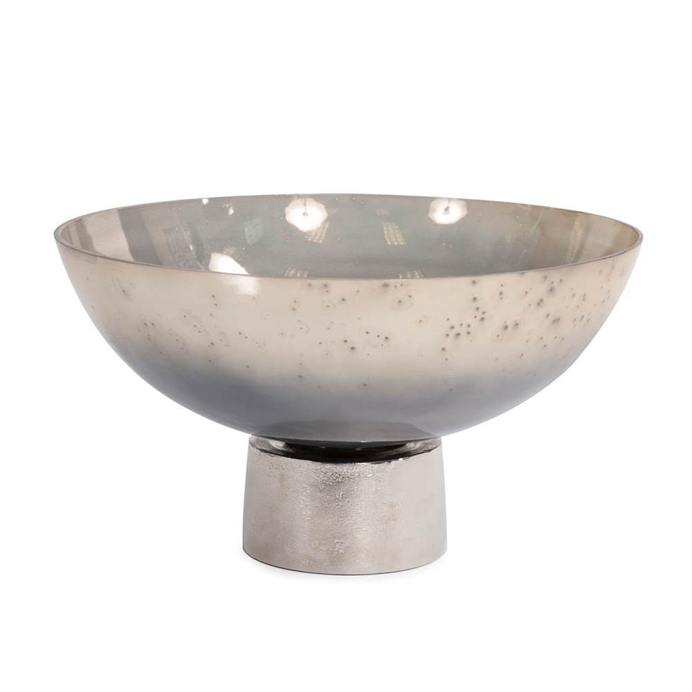 Howard Elliott Round Grotto Glass Footed Bowl