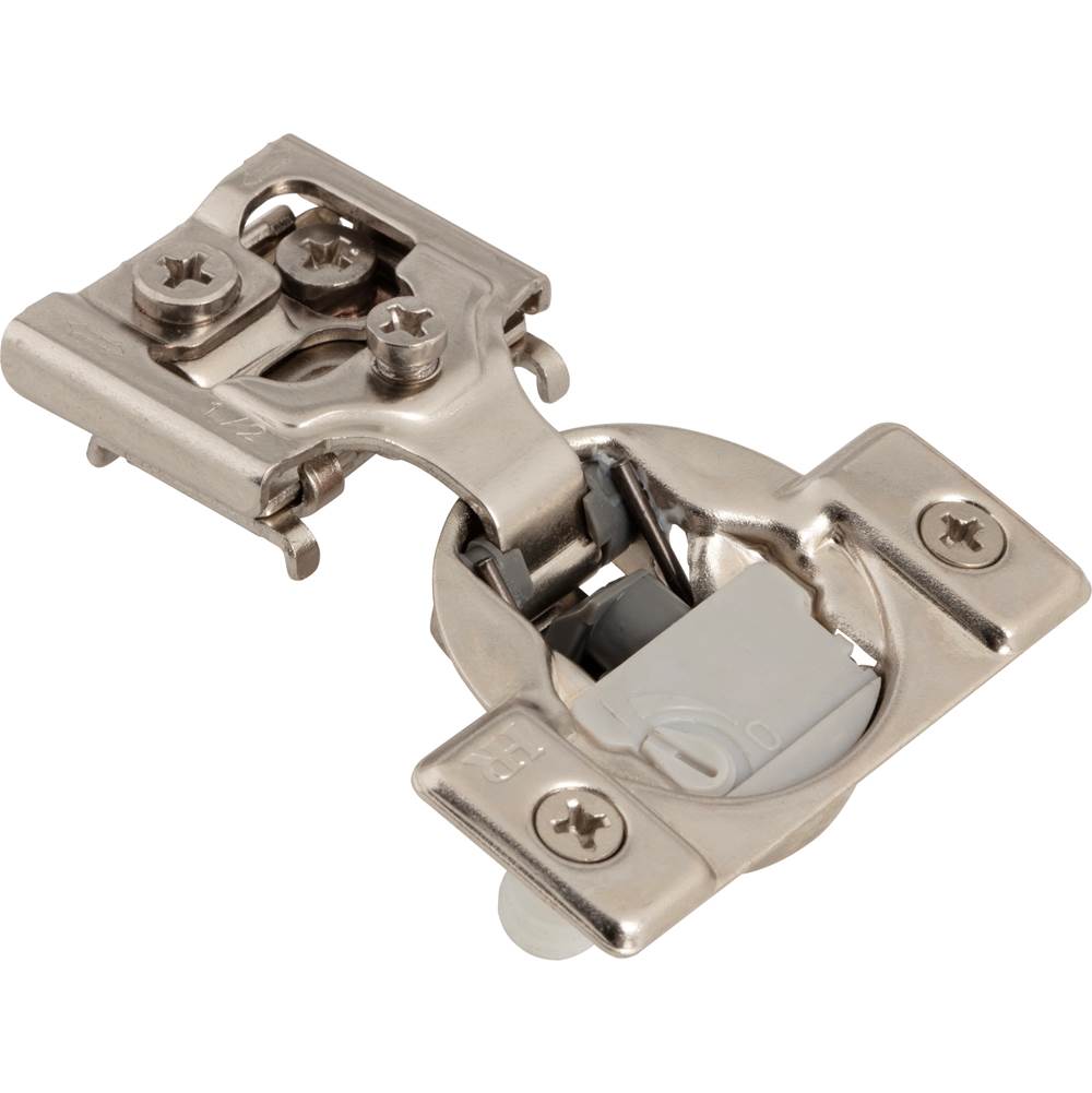 Hardware Resources 105degree 1/2'' Overlay Heavy Duty Dura-Close Adjustable Soft-close Compact Hinge with Press-in 8 mm Dowels