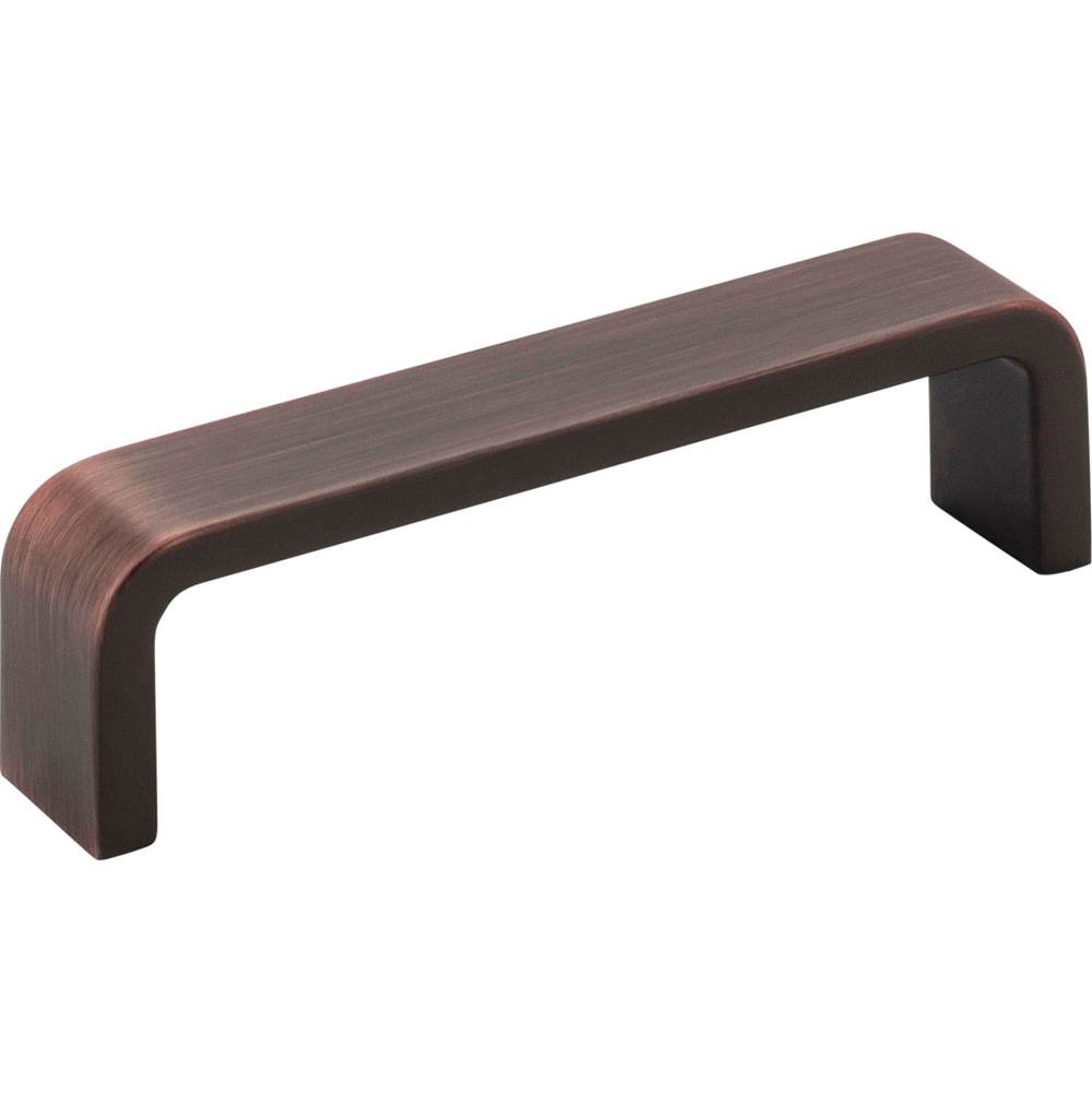 Hardware Resources 96 mm Center-to-Center Brushed Oil Rubbed Bronze Square Asher Cabinet Pull