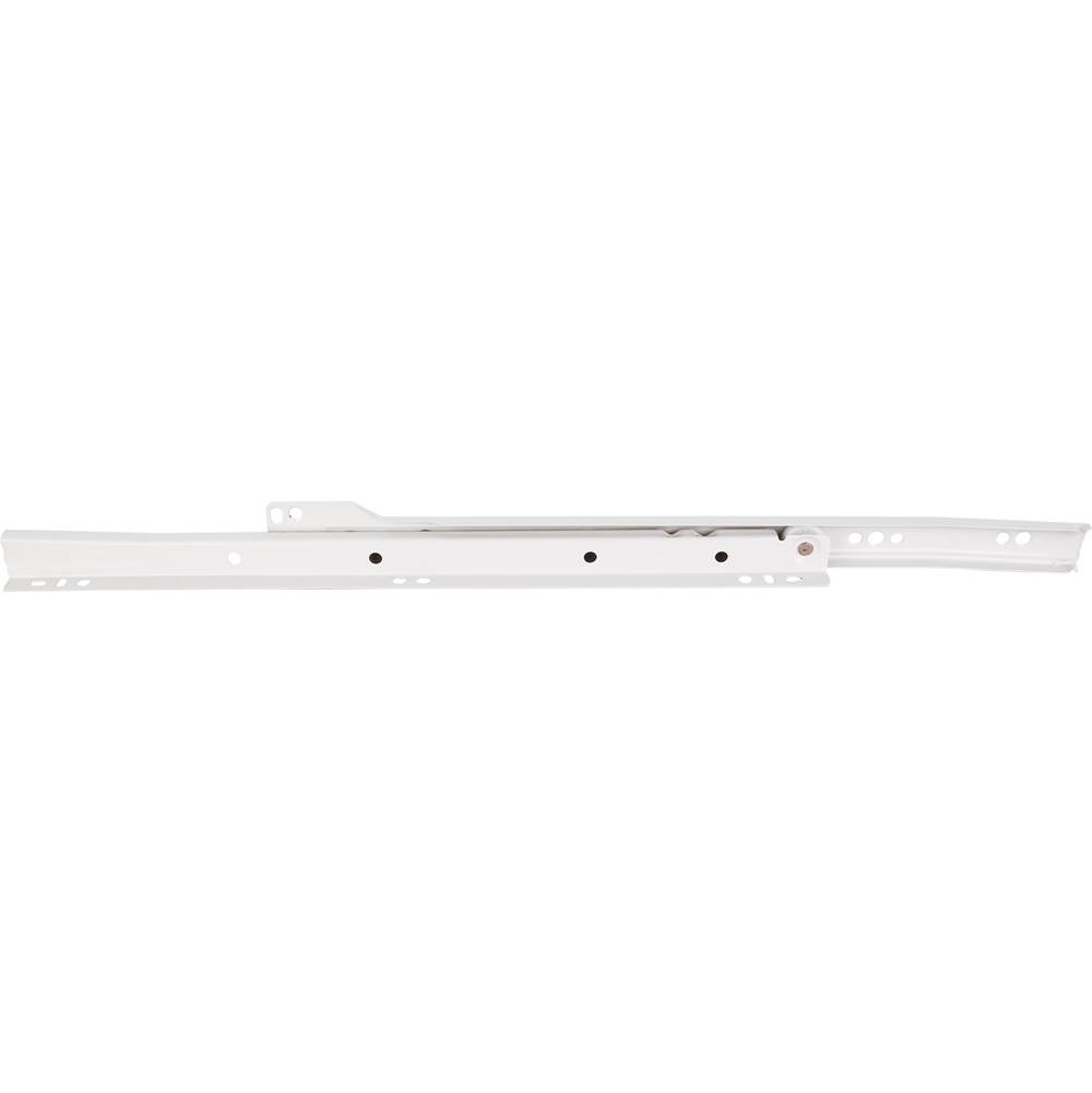Hardware Resources 22'' (550 mm) Economy Cream White Self-closing 3/4 extension Side Mount Epoxy Slide - Builder Pack