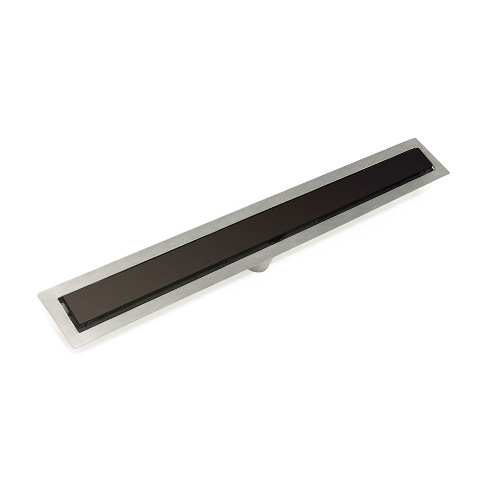 Infinity Drain 60'' FF Series Complete Kit with 2 1/2'' Solid Grate in Oil Rubbed Bronze