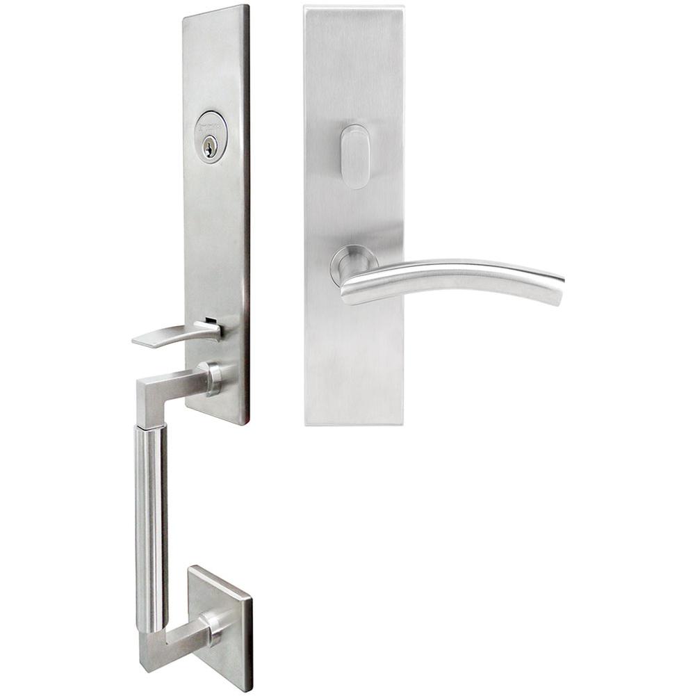 INOX NY Handleset MT Mortise Brussels Entry 2-1/2''  32D RHR