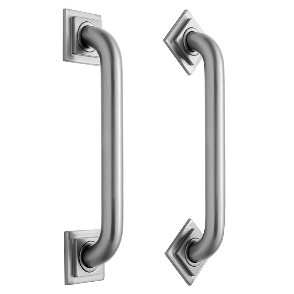 Jaclo 18'' Deluxe Grab Bar with Contemporary Square/Diamond Flange