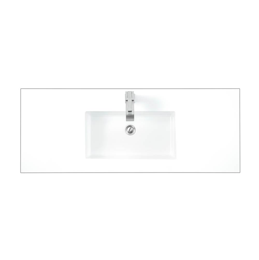 James Martin Vanities 47.3'' Single Sink Top, Glossy White