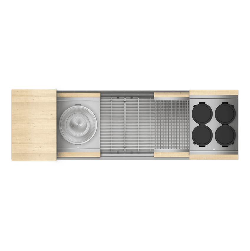 Home Refinements by Julien Smartstation Kit, Undermount Sink, Maple Acc., Single 60X18X10