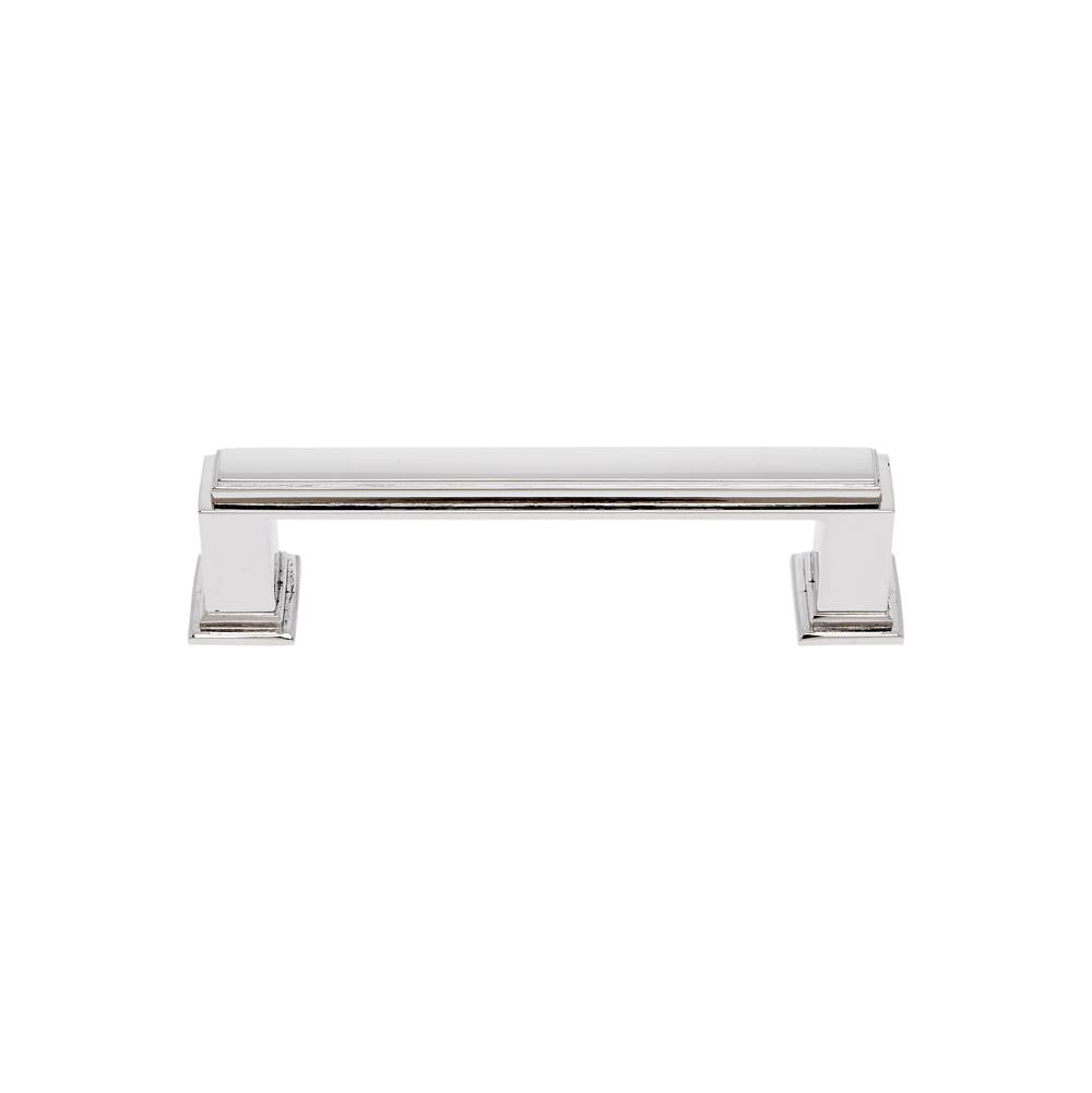 JVJ Hardware Marquee Collection Polished Nickel Finish 96 mm c/c Transitional Pull, Composition Zamac