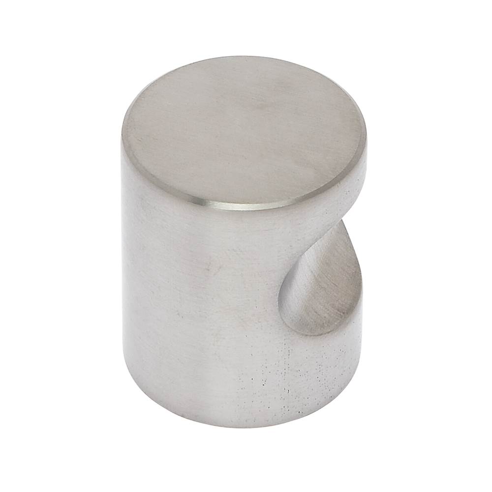 JVJ Hardware Palermo II Collection Stainless Steel Finish 1-1/4'' Modern Cylindrical Knob, Composition Stainless Steel