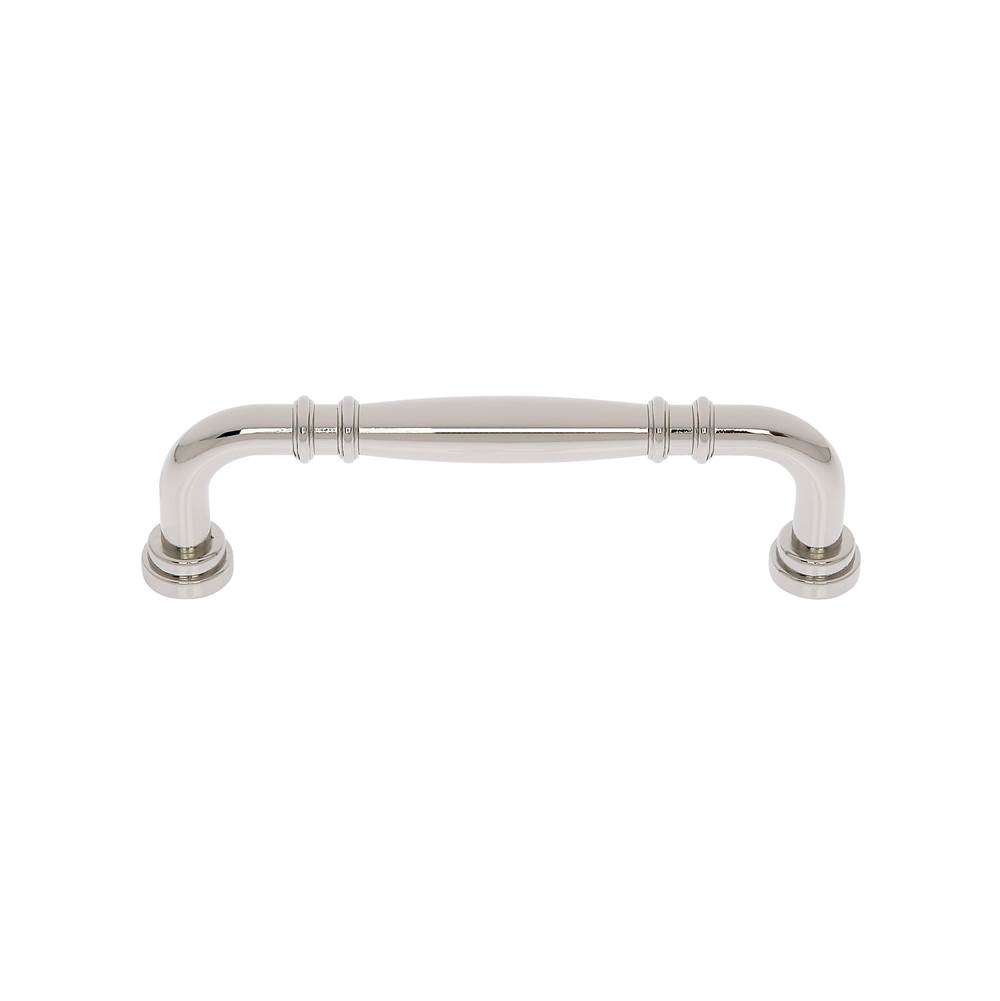 JVJ Hardware Imperial Collection Polished Nickel Finish  6'' c/c Refrigerator Knuckle Pull, Composition Zamac