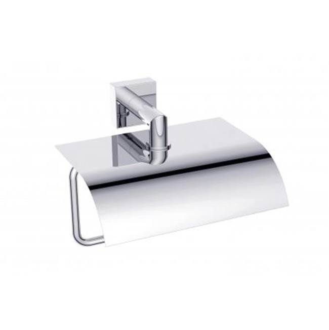 Kartners MADRID - Classic Toilet Paper Holder with Cover-Polished Brass