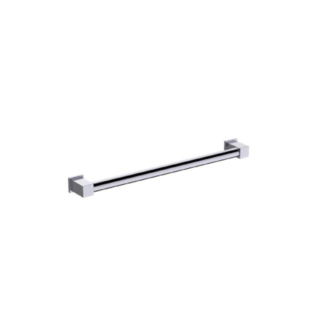 Kartners 9800 Series  18-inch Round Grab Bar with Square Ends-Brushed Gold