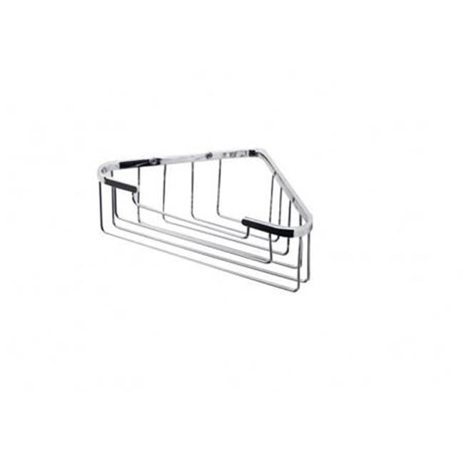 Kartners Bath & Shower Baskets - Wire Basket - Corner Mount-Brushed Nickel