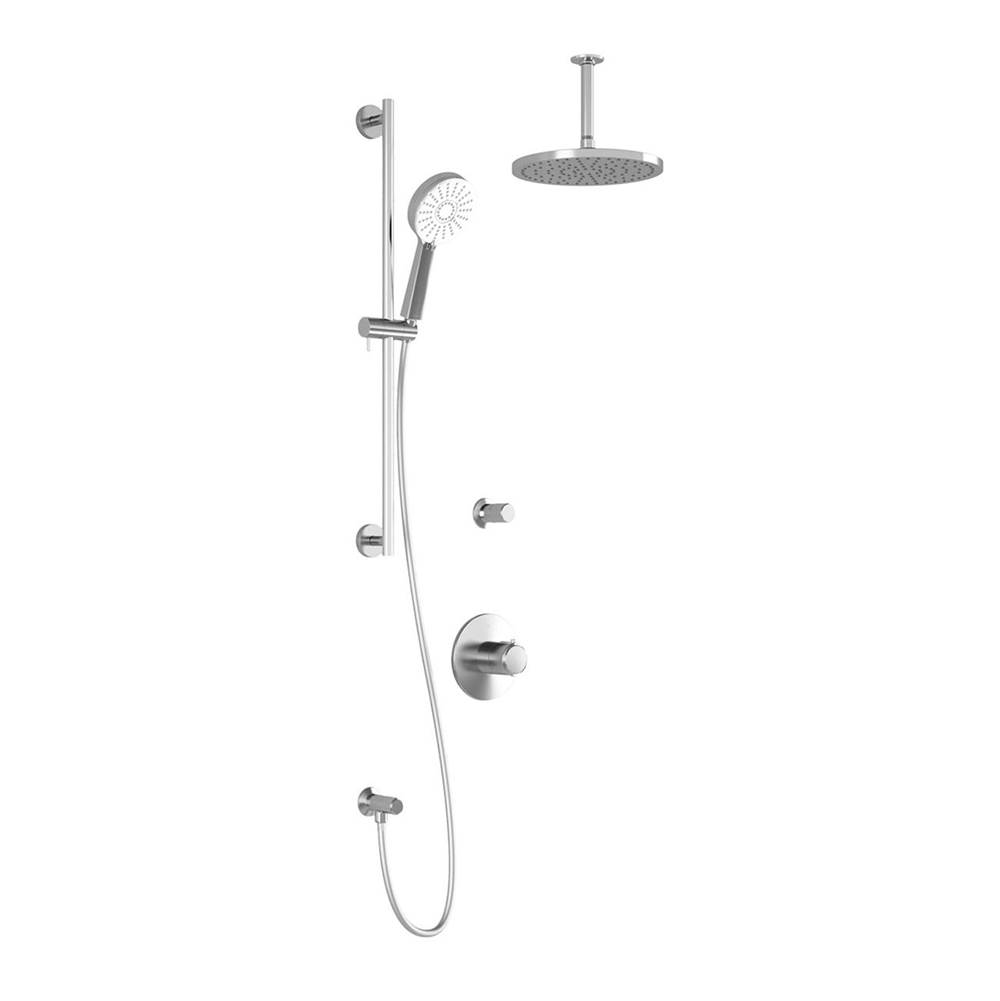 Kalia CITE™ T2 PLUS : Thermostatic Shower System with Vertical Ceiling Arm Chrome