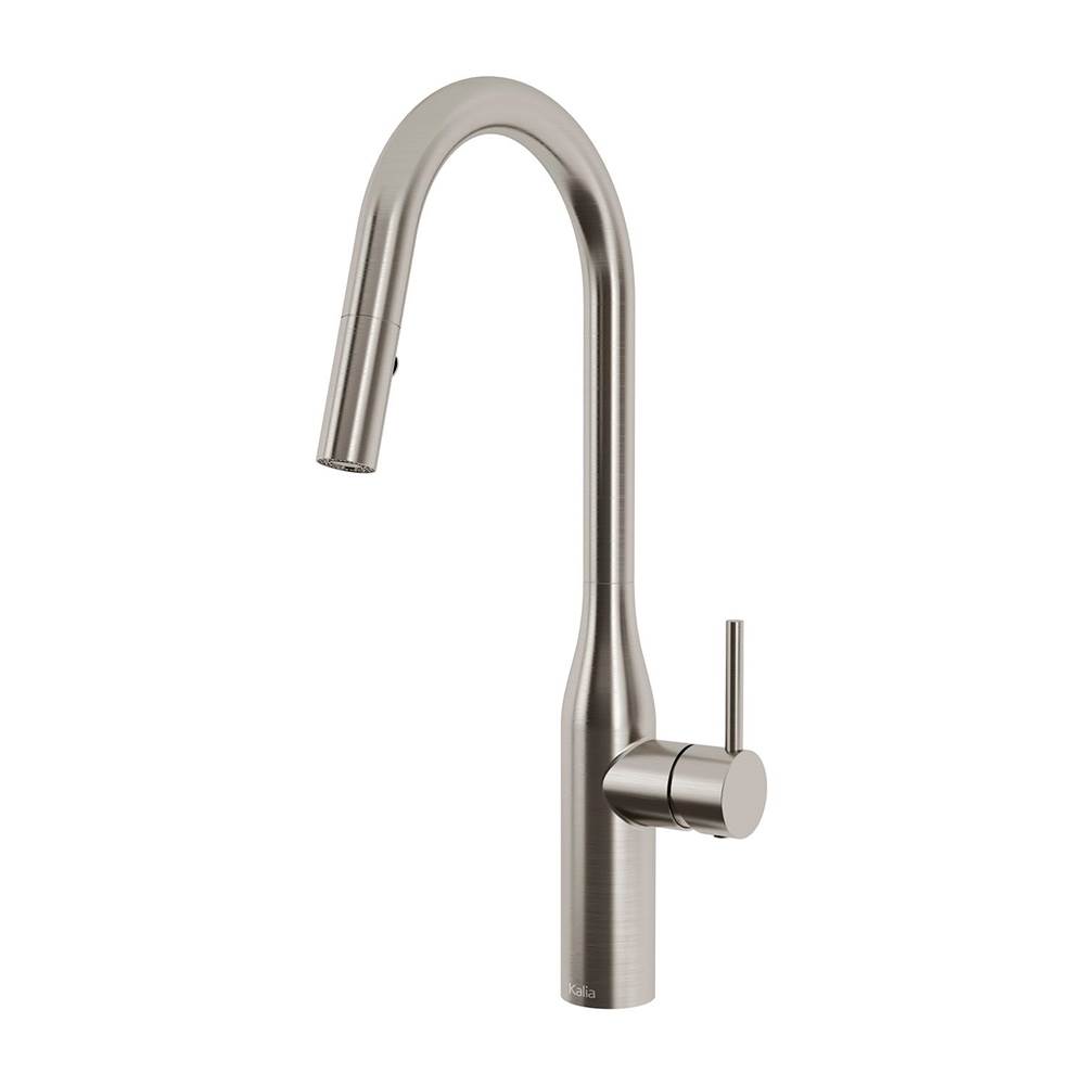 Kalia KAVIAR Single Handle Kitchen Faucet Pull-Down Dual Spray Stainless Steel PVD